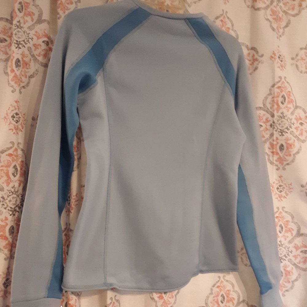 L.L. Bean Cozy Blue Crewneck Fleece Pullover SMALL